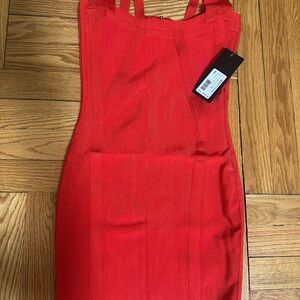 Marciano Strapless Red Dress